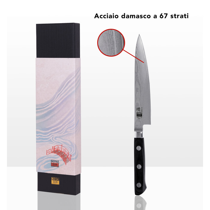 Coltello universale Hashi Damas - acciaio damasco giapponese - lama: 15 cm