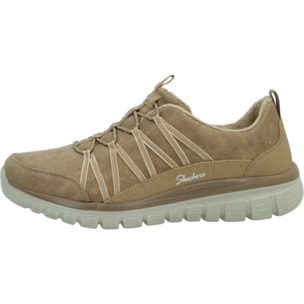 Sneakers De  Mujer 100889s Graceful Cozy Hug Marron Claro