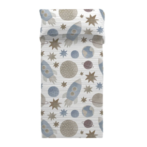 Colcha Bouti Estampada - Infantil - 2/3 Piezas - 100% Poliéster - Microfibra - 70 gr/m² - Orion