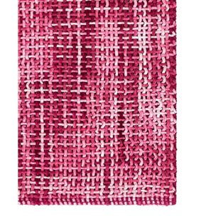 Tappeto bagno CRAZY FUCSIA in microfibra misto cotone, morbido antiscivolo lavabile in lavatrice, tappetino lavabo sanitari bagno