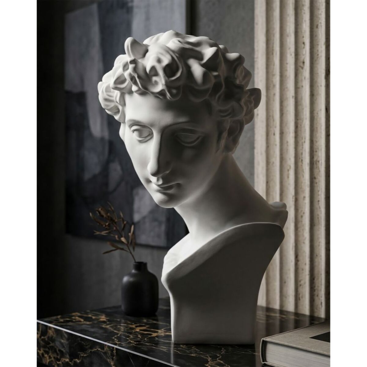 SCULTURA ROMAN YOUNG CM 20X17,5X30