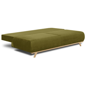 Canapé convertible 3 places en velours - LARIA