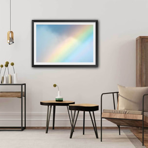 Affiche photo arc en ciel pastel Affiche seule