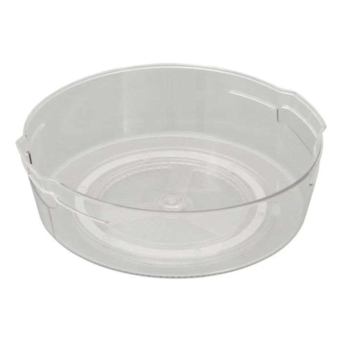 Organiseur rotatif Smart fridge D29cm transparent avec anses