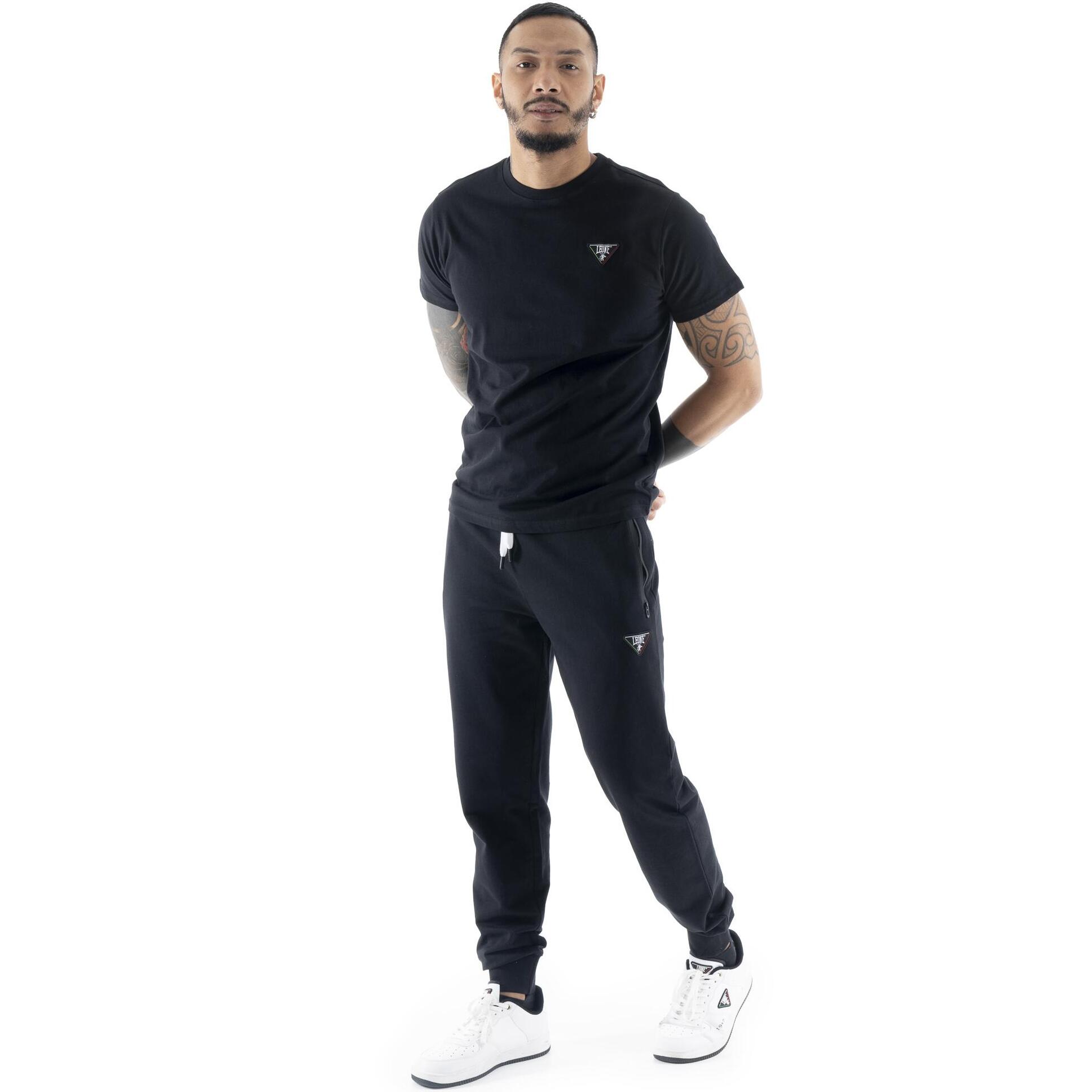 Pantaloni sportivi da uomo con polsino Leone Patch