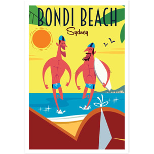 Affiche Surf à Bondi Beach Affiche seule