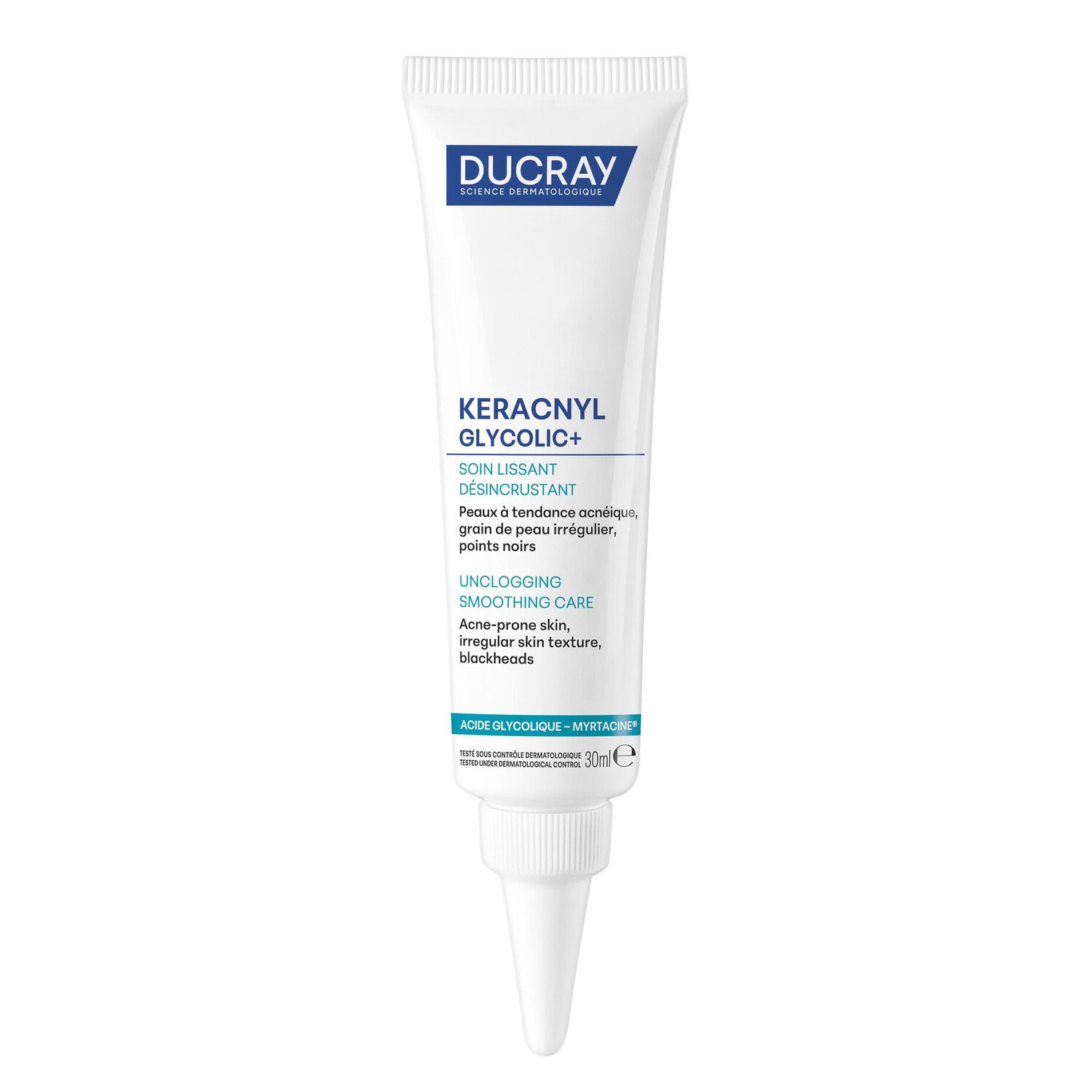 Keracnyl Glycolic+  - Soin Lissant Désincrustant pour les Peaux à Tendance Acnéique 30 ml