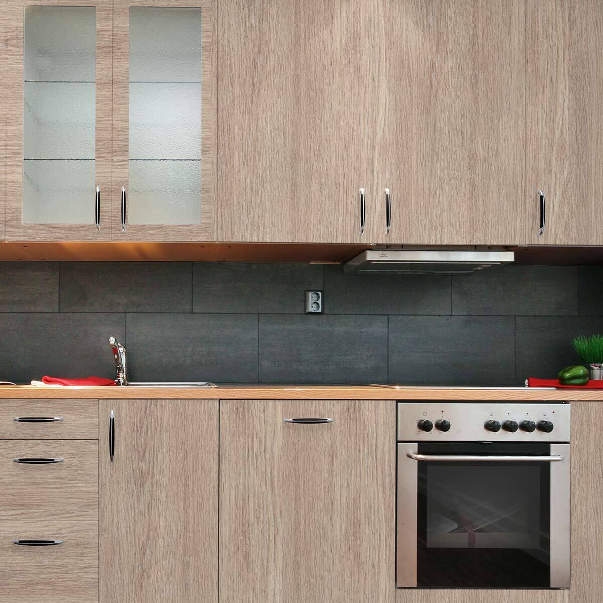 Rouleau revêtement adhésif vinyle au mètre - Sticker lavable Cuisine Meuble Armoire Porte - BOIS D'ARDENNE