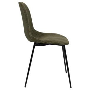 Chaise Cotele Scott Vert - Lot De 4