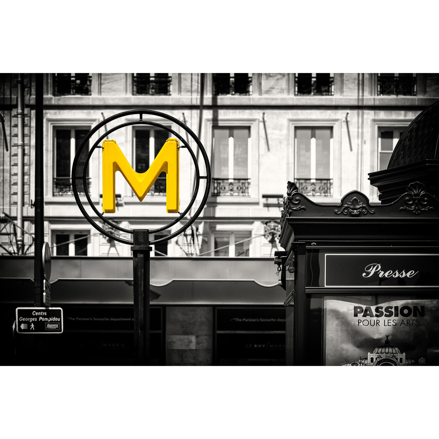 Tableau paris m comme metro  Tableau plexiglas