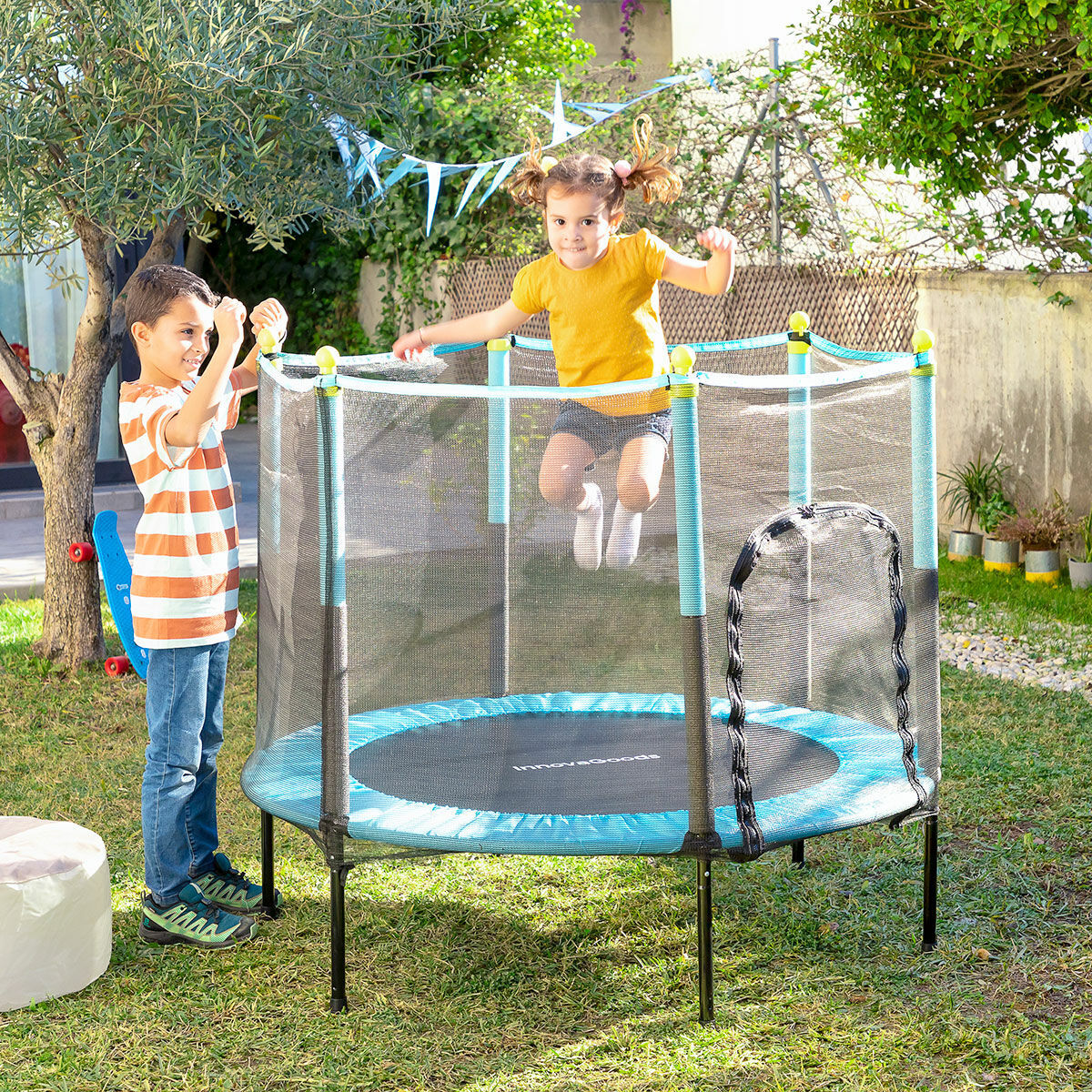 Trampolino per Bambini con Rete di Sicurezza Kidine InnovaGoods