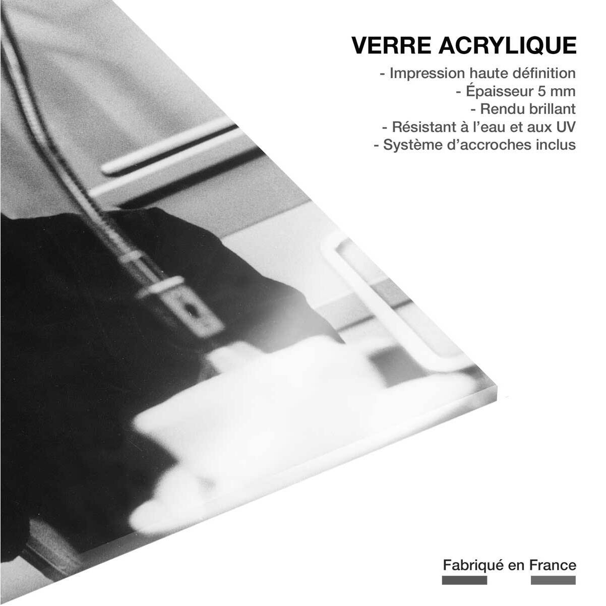 Tableau chanteur célèbre barbara en 1965 Tableau plexiglas