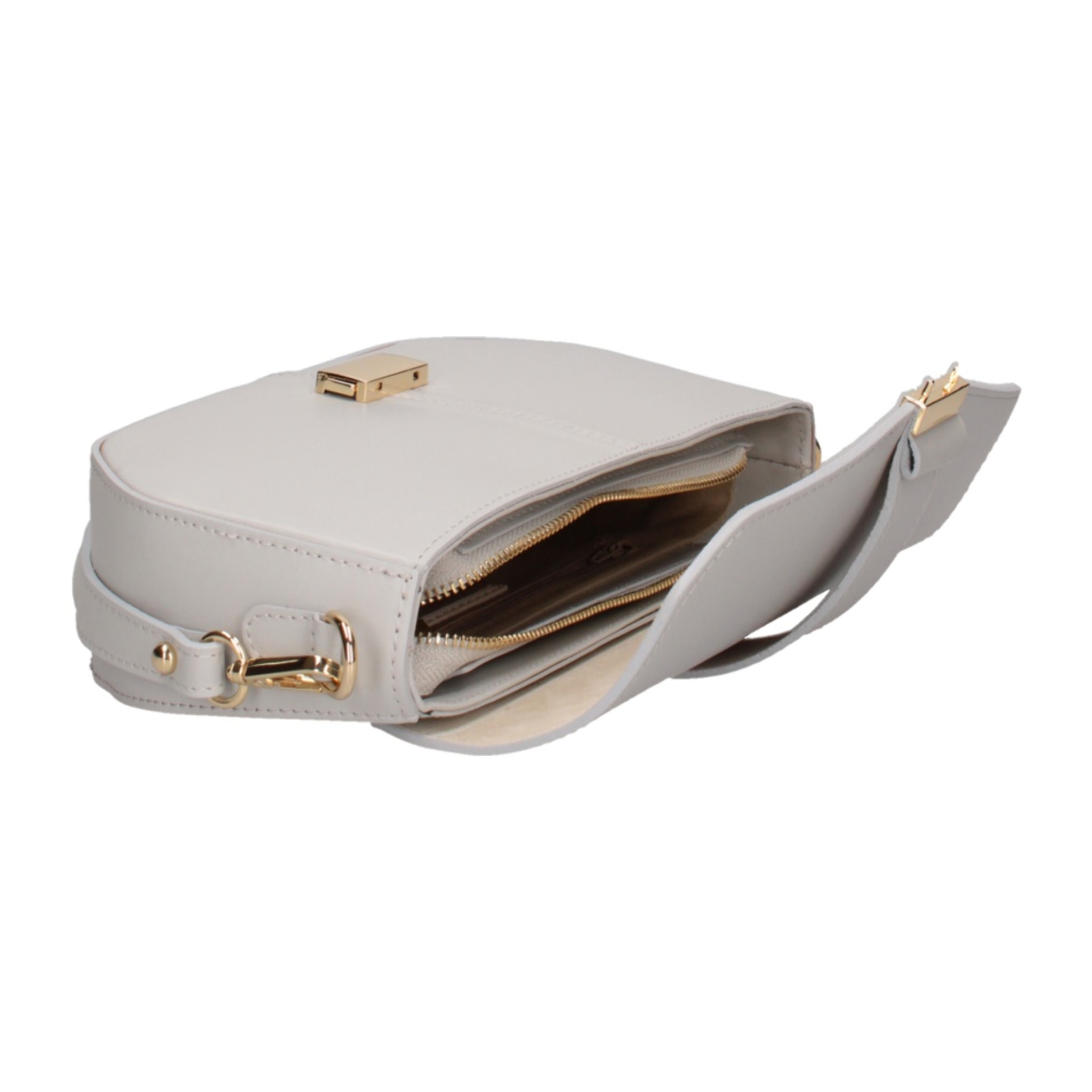 Borsa a spalla da donna - Modello False - Vera pelle - 27.0 x 15.0 x 7.0 cm