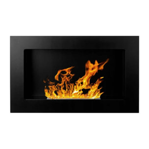 Pisa - Camino a bioetanolo da parete o incasso 65x12xH40 cm