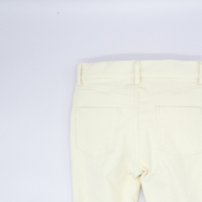 PANTALÓN PANA BLANCO