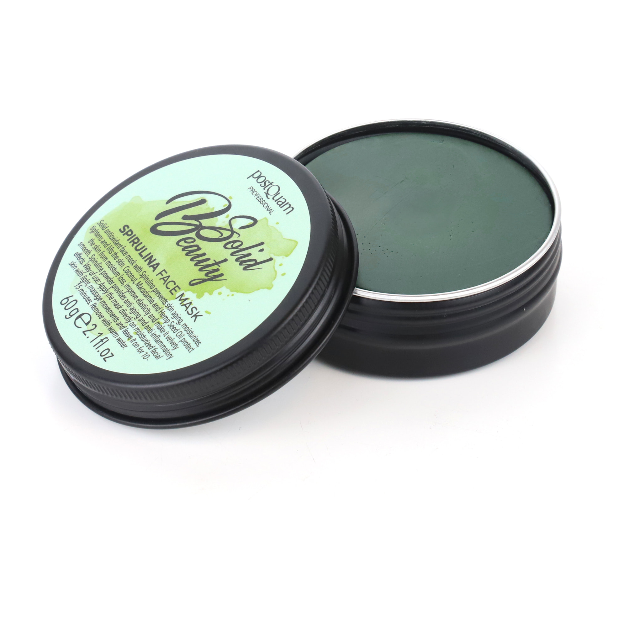 Mascarilla facial sólida de espirulina - 60 g