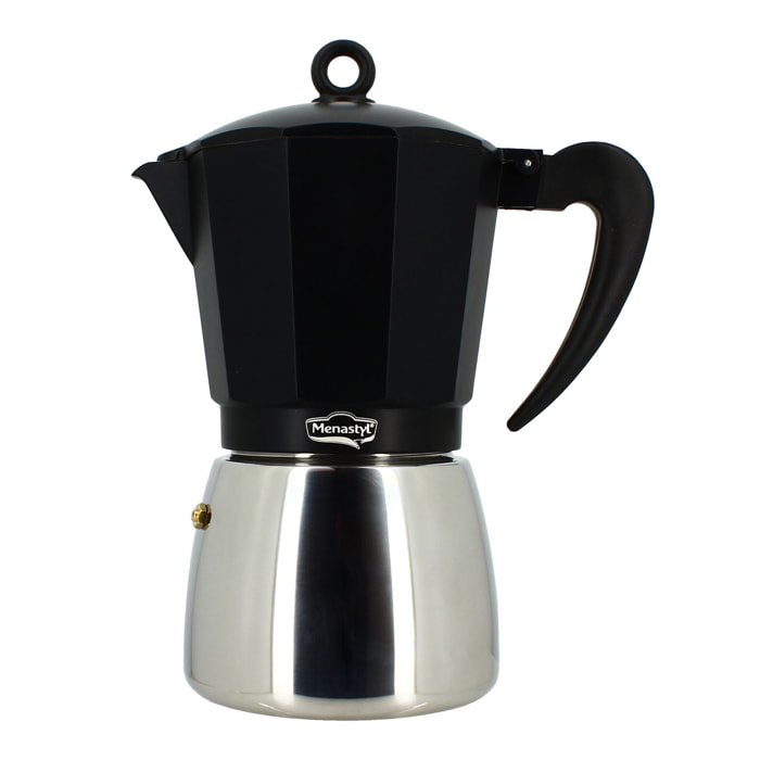Cafetière 12 tasses en aluminium - tous feux MOKA