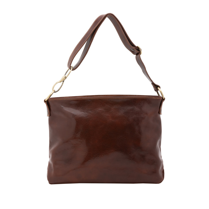 Borsa a spalla da donna - Modello False - 100% pelle - 38.0 x 29.0 x 11.0 cm