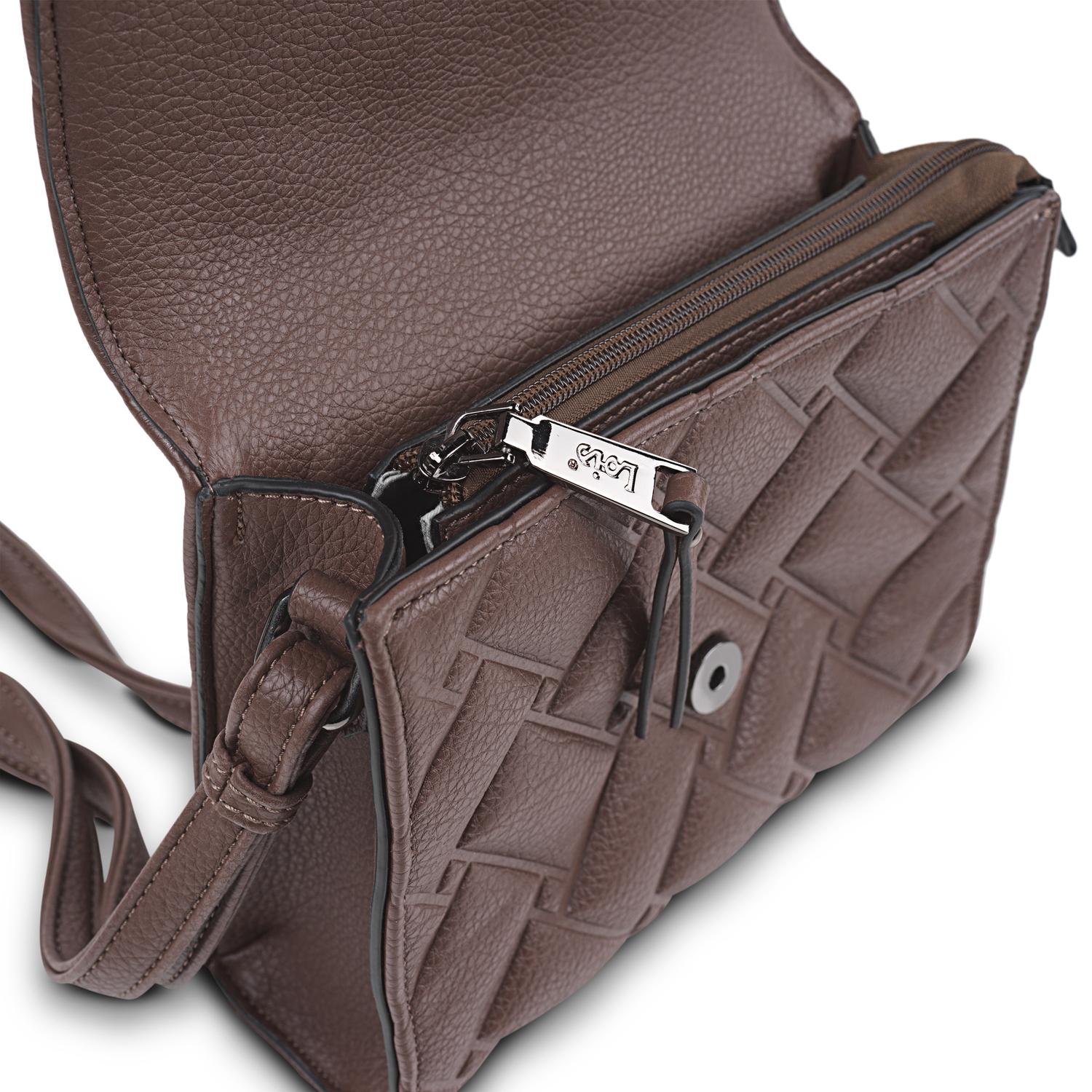 Bolso Bandolera Mujer Sint/Pu Lois Dewey Marron Oscuro