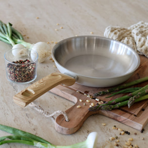 Lot de 3 poêles en acier inoxydable - tous feux EASYNOX