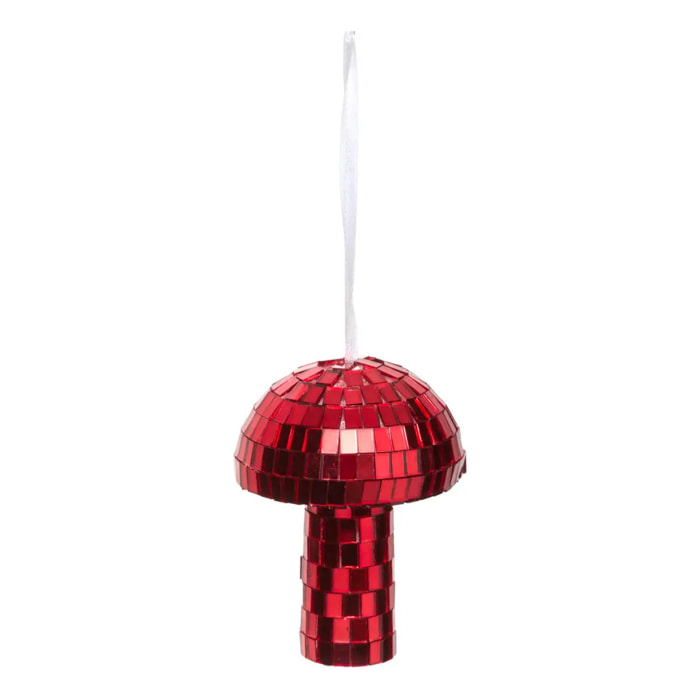 Suspension de sapin champignon effet disco 8 cm