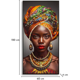 STAMPA DECORATA SU TELA LACCATA C/CORNICE MAYA CM 60X4
X120