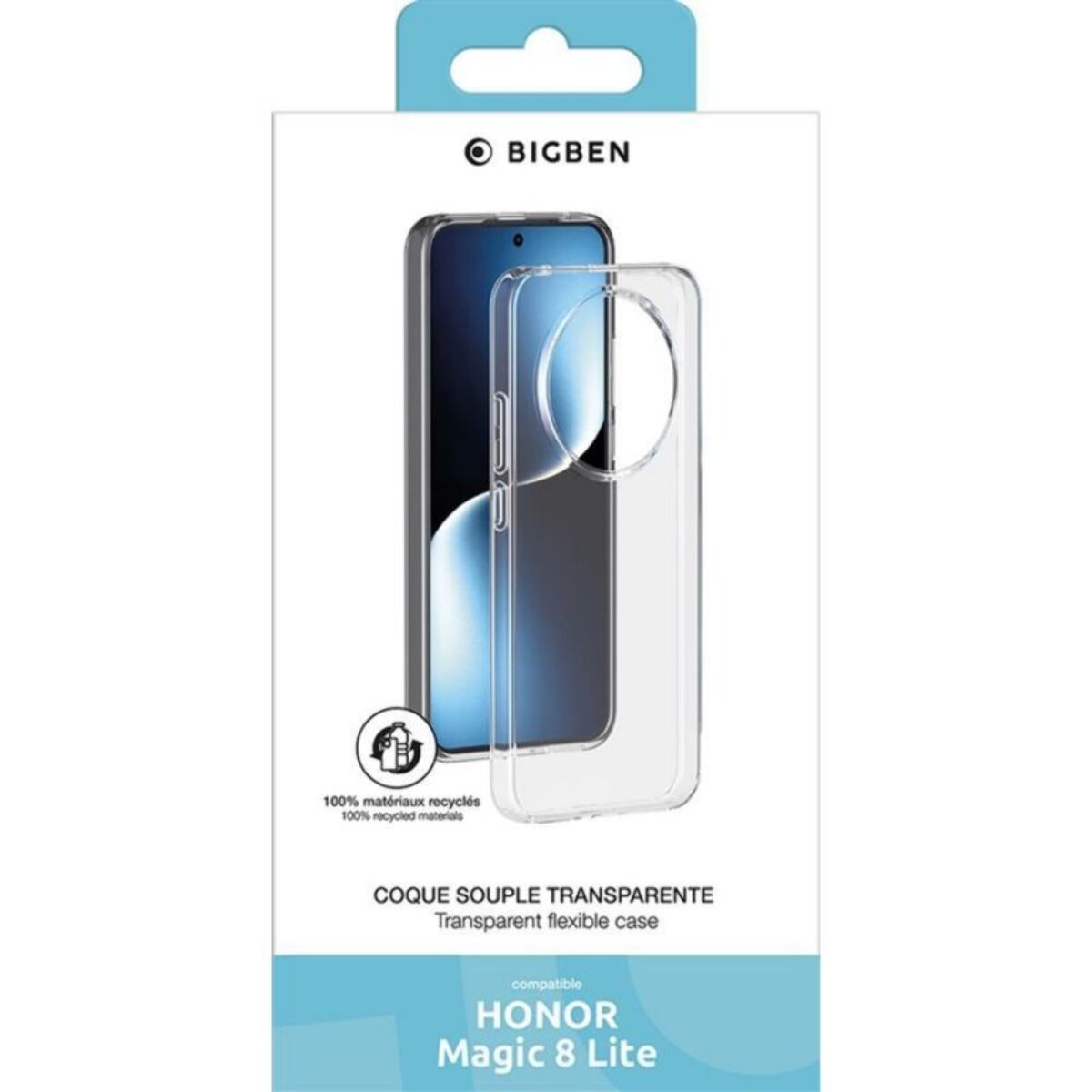 Coque BIGBEN Honor Magic 8 Lite transparente