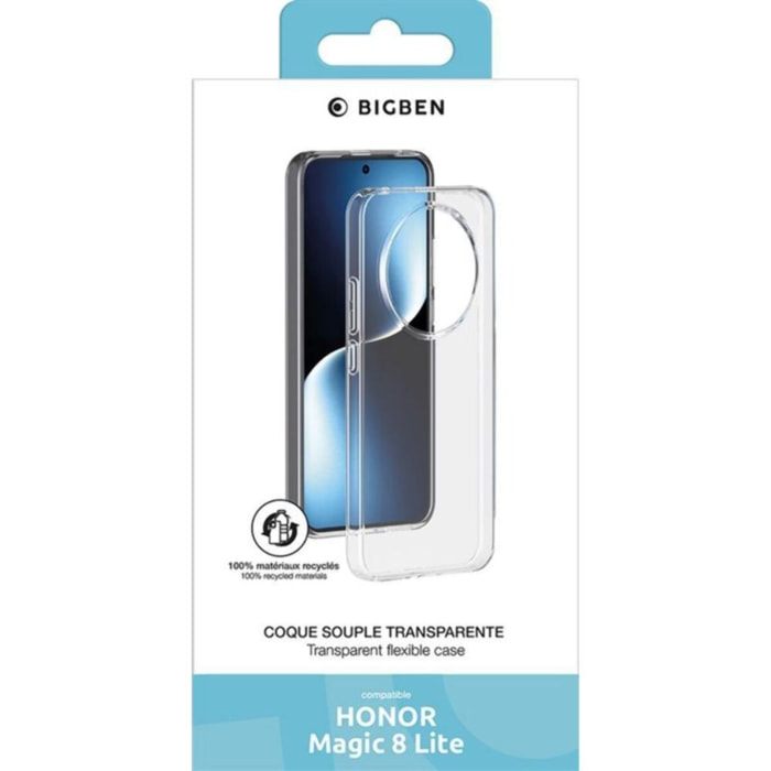 Coque BIGBEN Honor Magic 8 Lite transparente