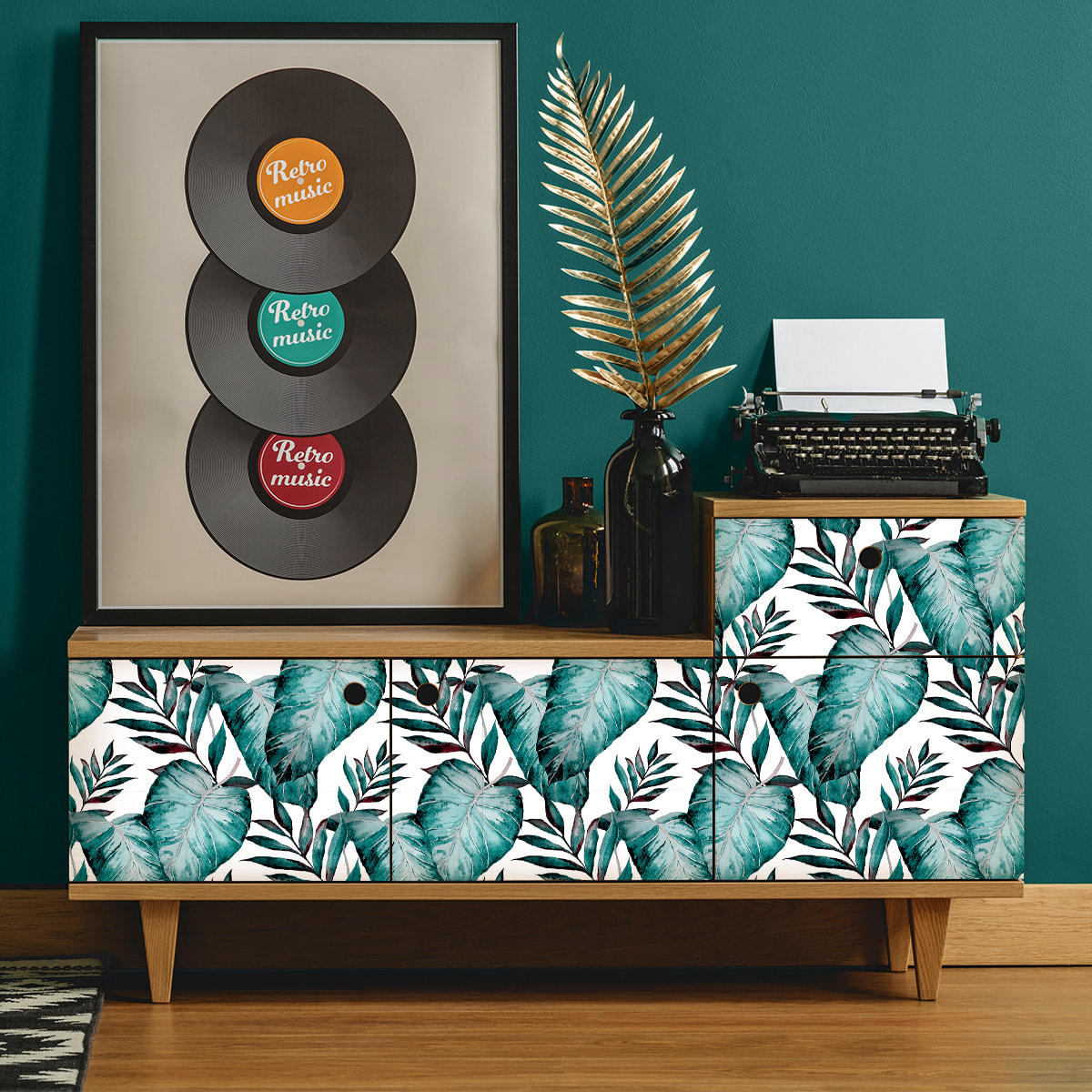 Sticker meuble tropical Huahine 40 x 60 cm