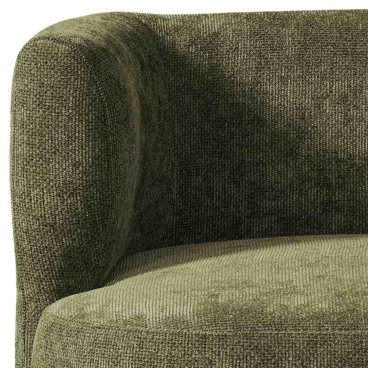 Poltroncina da interni in tessuto 75x72x68 cm verde - Seattle