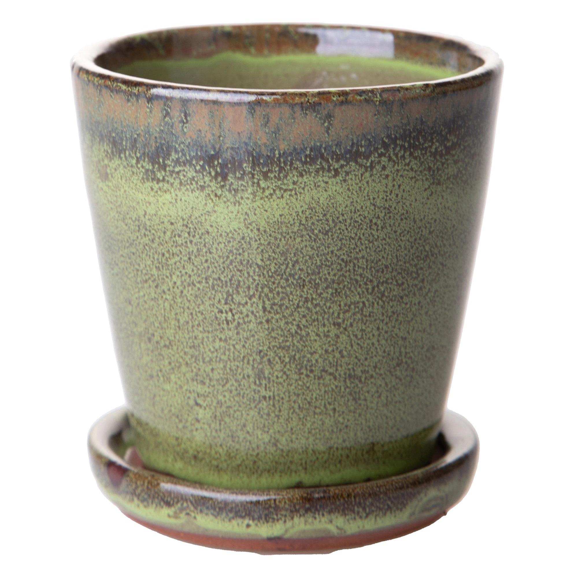 Vaso D14X14Cm Orchidea - Pezzi 3 - 14X14X14cm - Colore: Giallo - Bianchi Dino - Decori Casa E Complementi