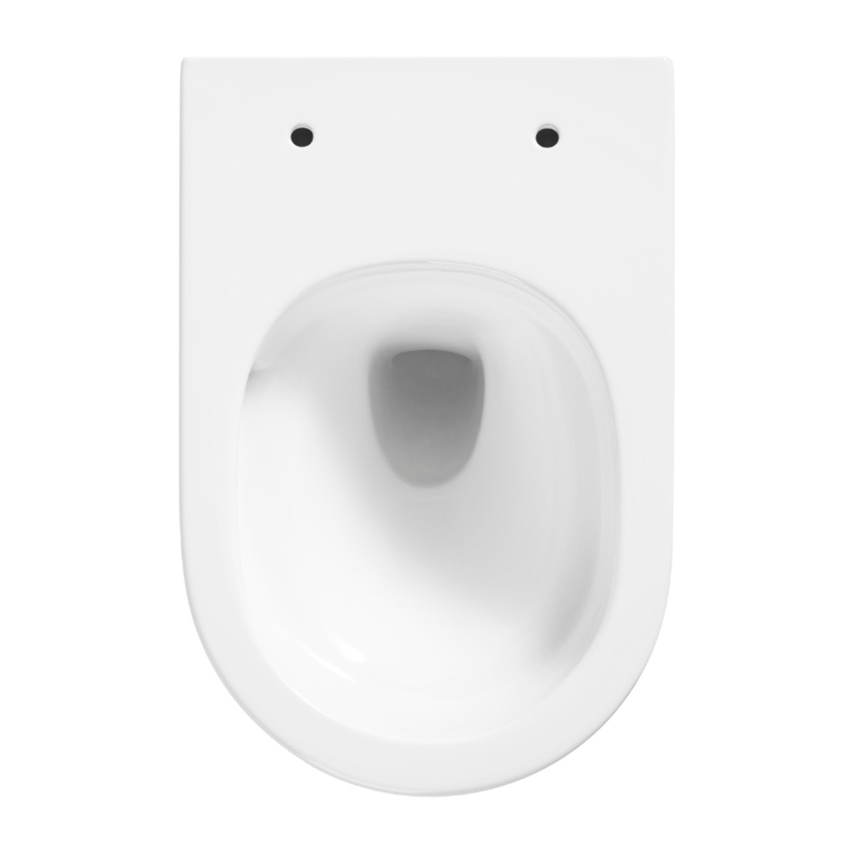 Tornado Rimless WC suspendu 53,5 cm sans bride avec abattant SoftClose, effet Tornado Flush, blanc brillant (CE142010RTORP)