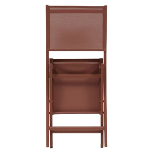 Lot de 4 Chaises de jardin Essentia pliables acajou
