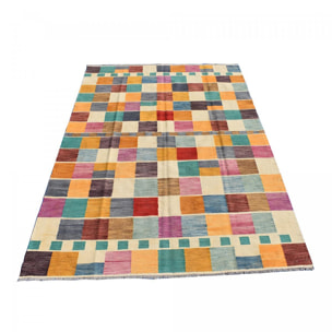 Tapis kilim fait main en laine motif oriental