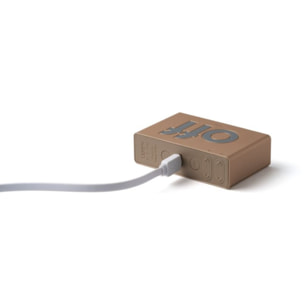 Réveil LEXON Flip Mini de Voyage Rechargeable Or
