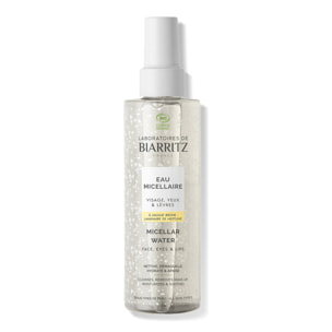 Eau Micellaire à l'Algue Brune - Eau Micellaire Bio Hydrate & Apaise Visage, Yeux & Lèvres 200ml