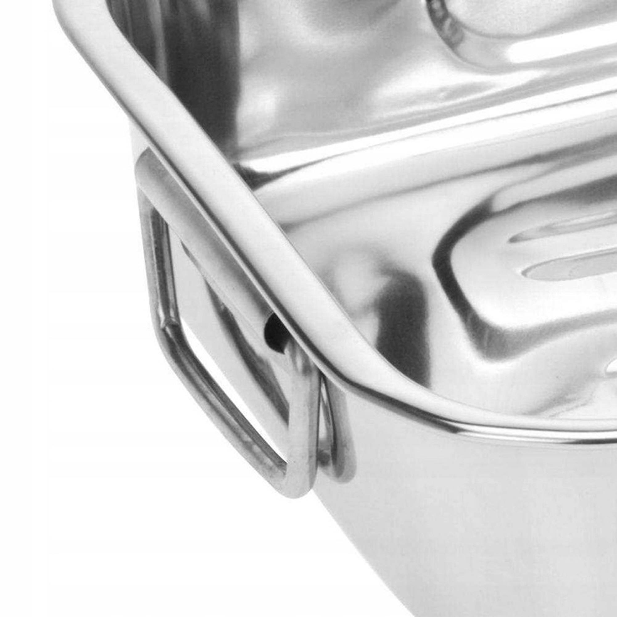 juego de 3 bandejas para hornear en acero inoxidable con asas