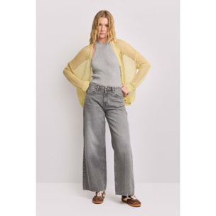Kocca - Pantaloni in cotone gamba dritta Donna, Denim