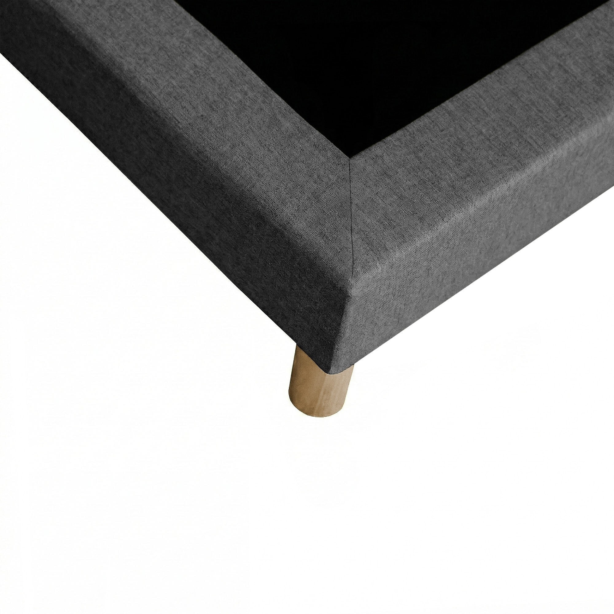 Ensemble matelas mousse haute résilience CALLISTO, H29 cm, accueil mémoire de forme, sommier gris foncé
