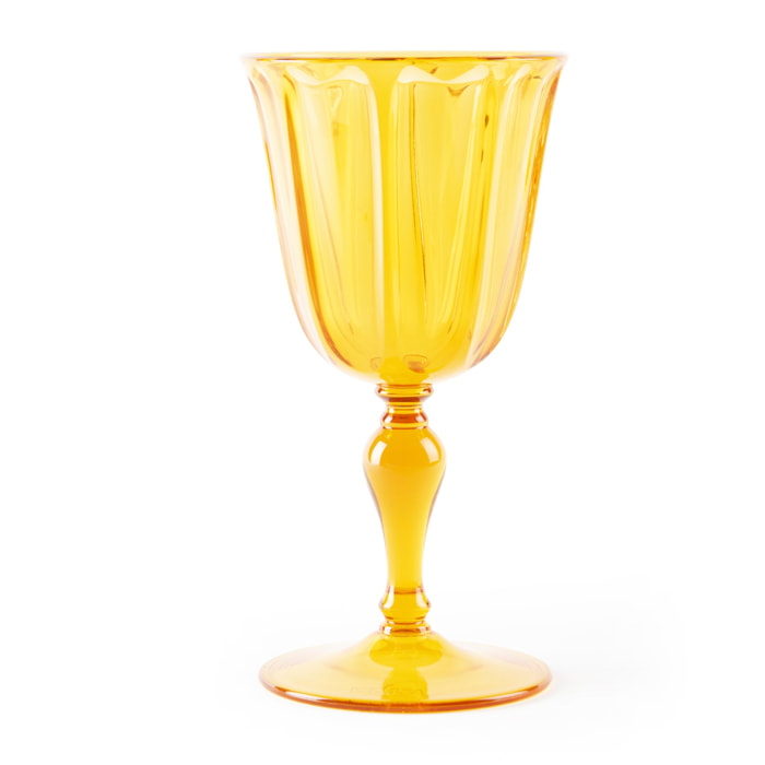 Set de 6 verres à vin Excelsa – Country, Plastique Jaune 25 cl