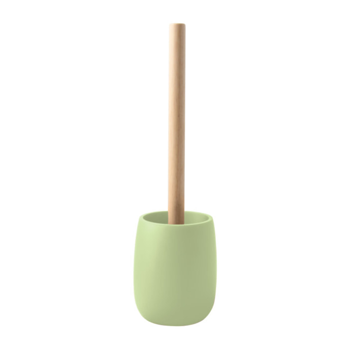 Brosse wc avec support Polyresine & bois SVEN Matcha mat Spirella
