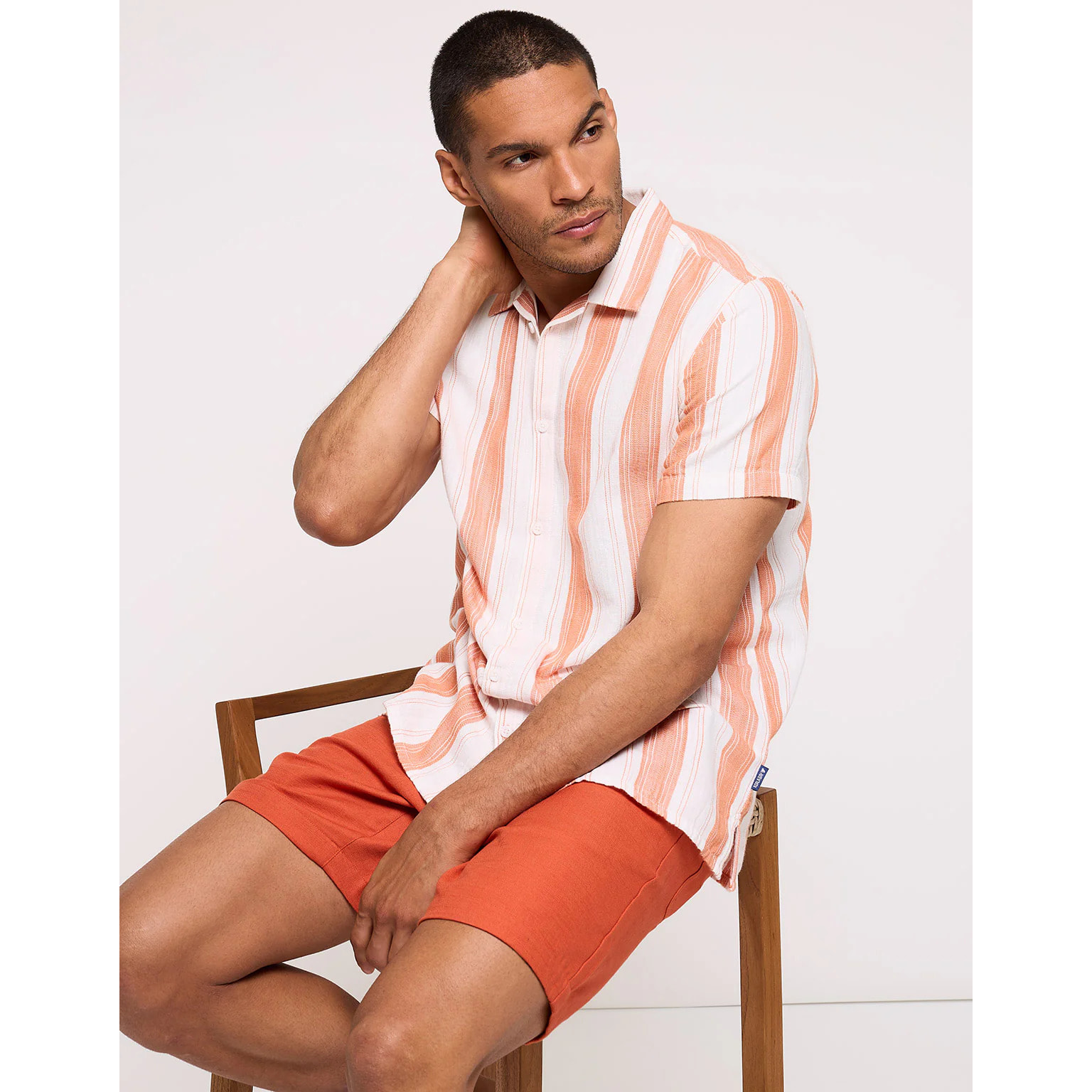 Camisa Manga Corta Naranja - Isino