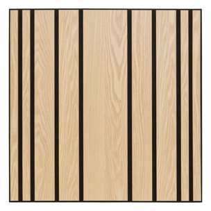 Panneau décoratif mural Colva beige fond noir 60x60cm