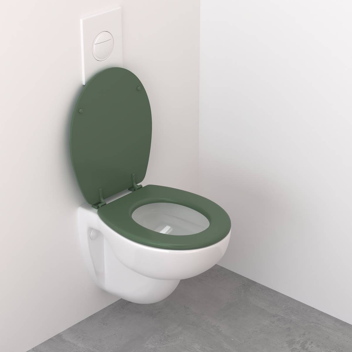 Abattant WC Colorama 36x48cm vert ficu