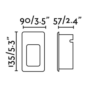 NASE RCT Lampe encastrable blanc