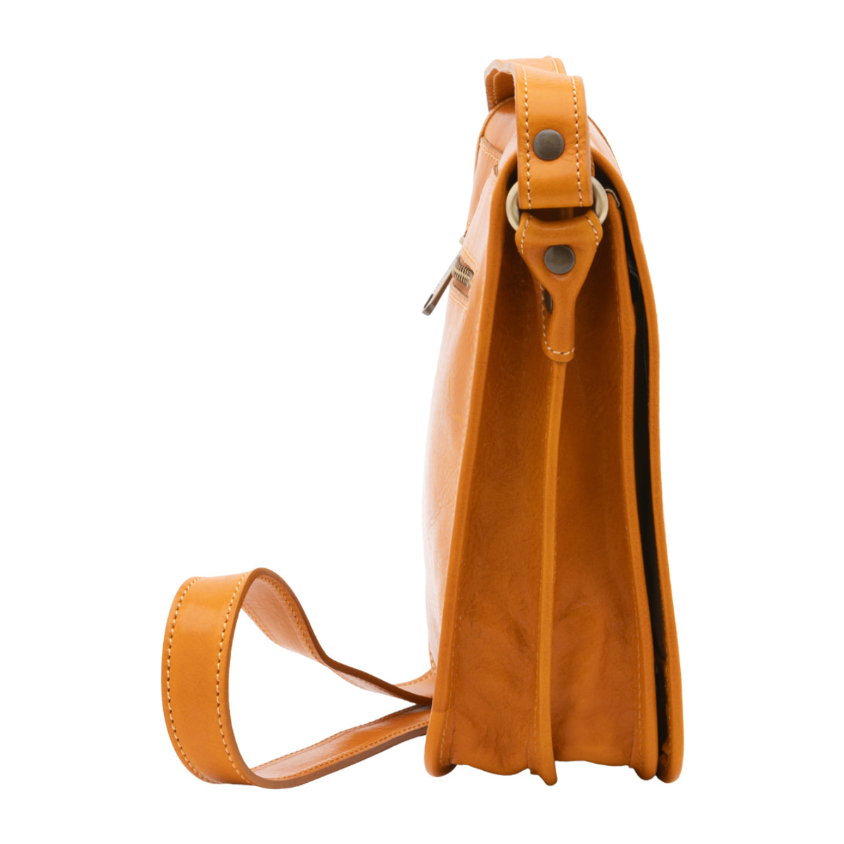 Borsa a tracolla  da uomo In Vera pelle Made in Italy 23x20x9 cm