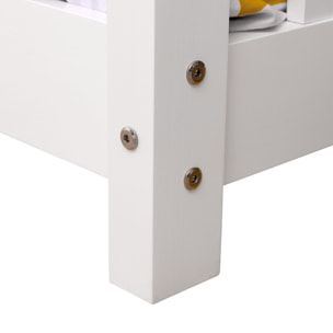 Lit cabane pour enfant 190x90cm blanc GASPARD