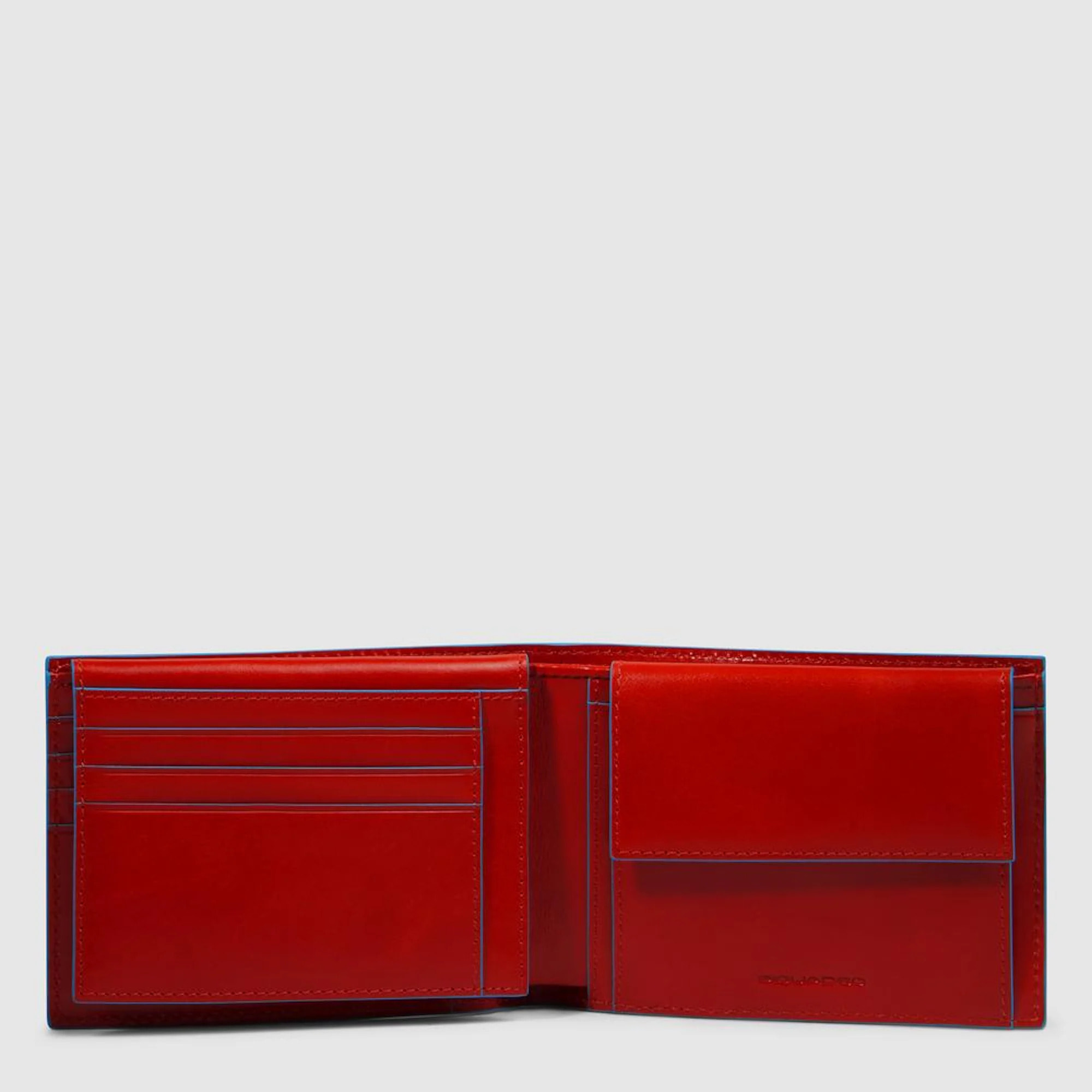 Piquadro Portafogli con porta documenti, portamonete e portacarte di credito con protezione RFID