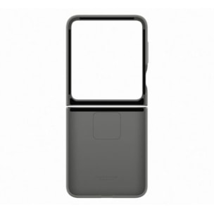 Coque SAMSUNG Z Flip6 silicone Gris avec anneau