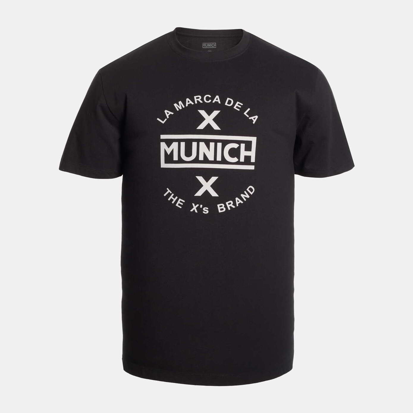 Camiseta MUNICH de algodón negra